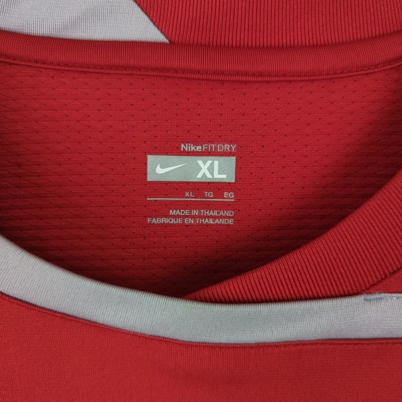 Red US Soccer Nation Team Dri-Fit training jersey - USMNT -  XL - Picture 4 of 10